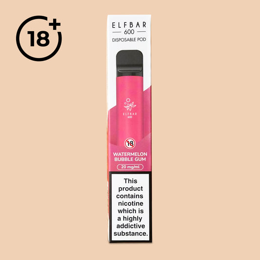 ELFBAR 600 Watermelon Bubblegum 20mg/ml